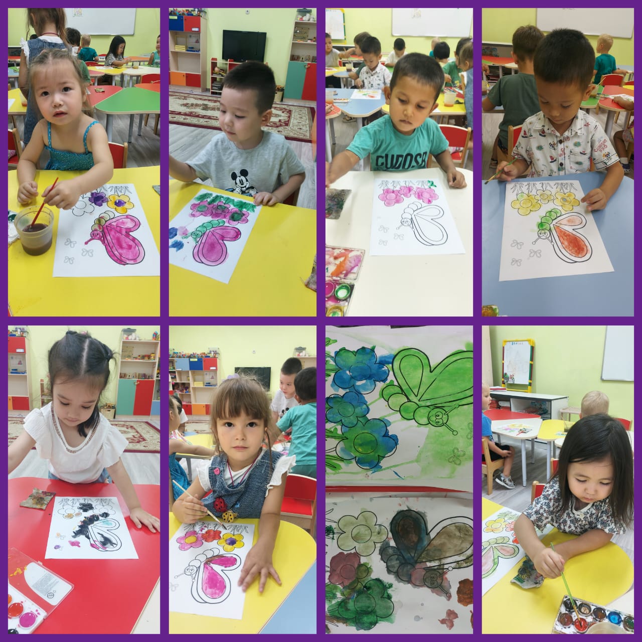 Ересек «Күншуақ» тобы.  Ұйымдастырылған іс-әрекеты/Организованная деятельность: Рисование