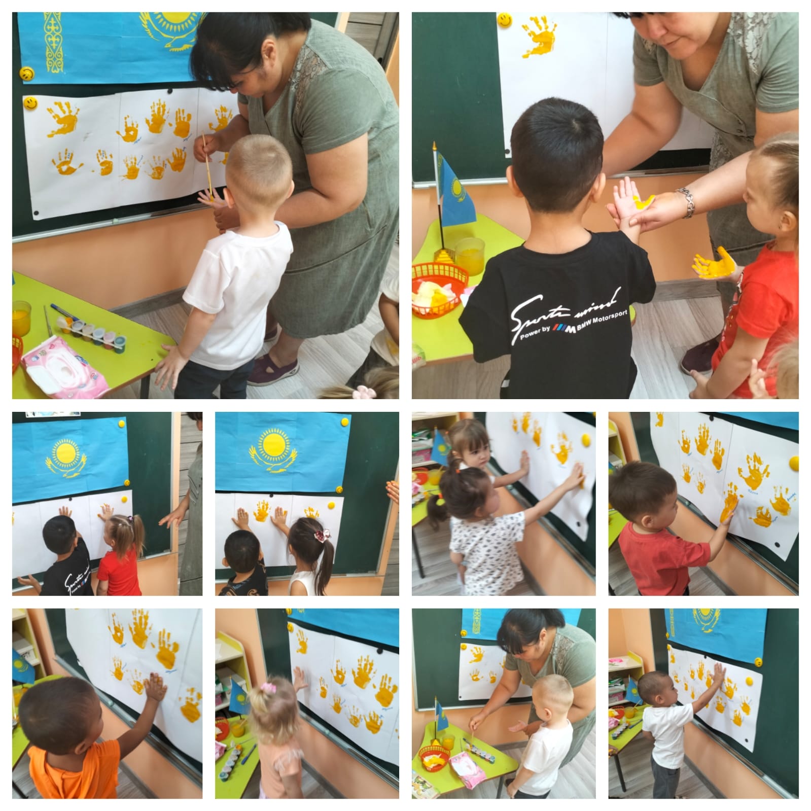 Қазақстан Республикасының Конституция күніне арналған тақырыптық ұйымдастырылған іс-әрекеты/ Тематическая организованная деятельность посвященное Ко Дню Конституции Республики Казахстан.Рисование