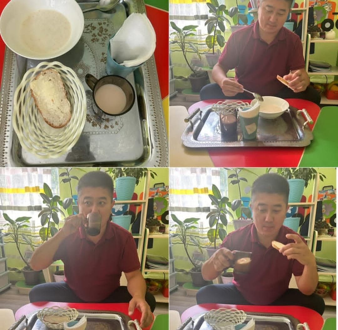 Ата-аналар қоғамының өкілдері тағамның сапасын органолептикалық бағалау біздің бақшада / Органолиптическая оценка качества блюд представителями родительской общественности в нашем саду.