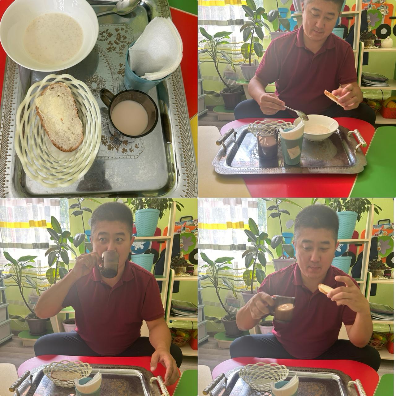 Ата-аналар қоғамының өкілдері тағамның сапасын органолептикалық бағалау біздің бақшада / Органолиптическая оценка качества блюд представителями родительской общественности в нашем саду.