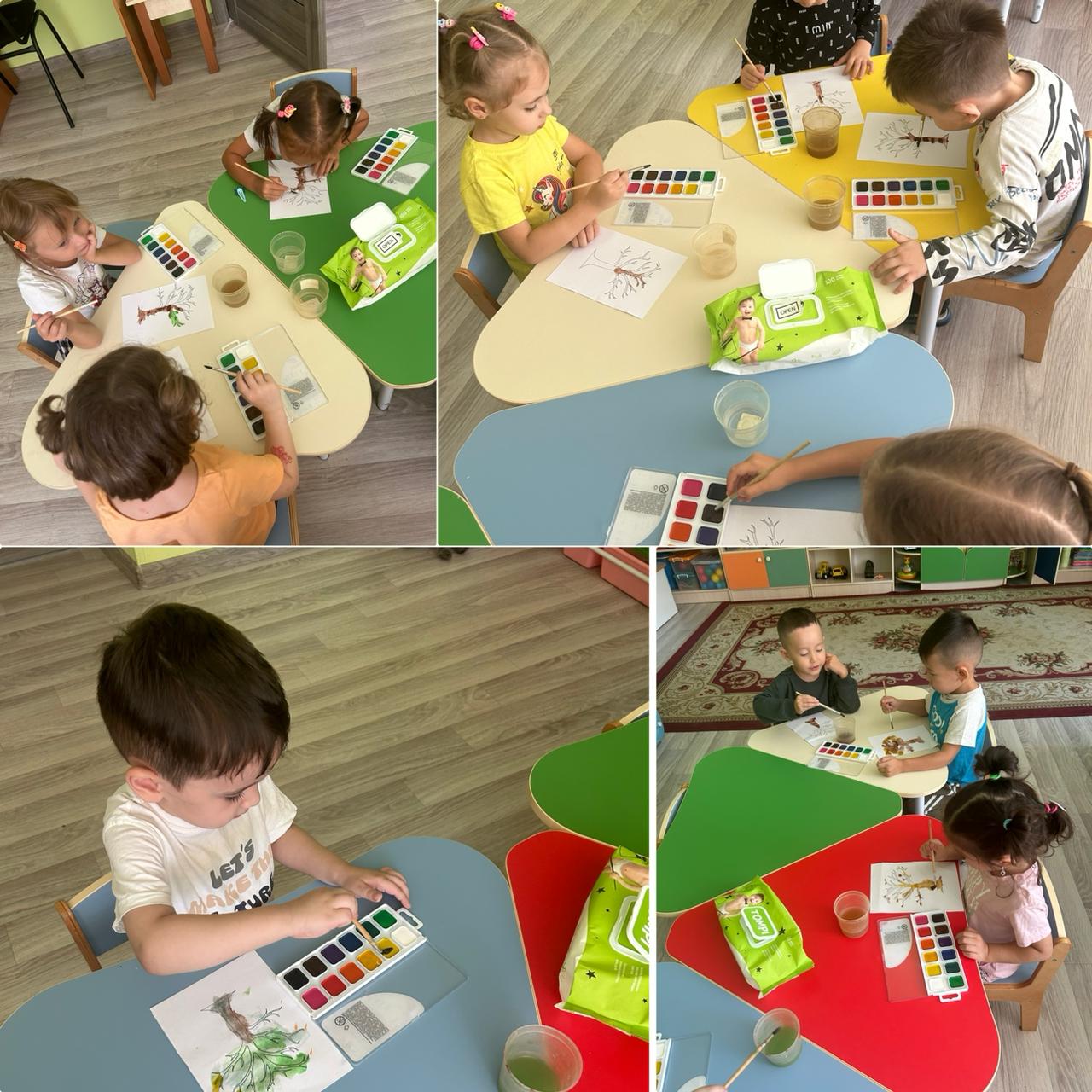 Ересек «Радуга» тобы.  Ұйымдастырылған іс-әрекеты/Организованная деятельность: Рисование