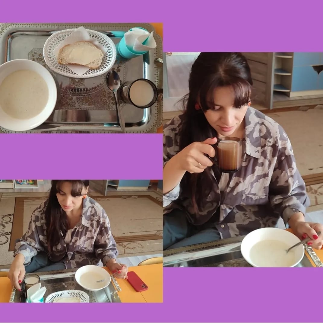 Ата-аналар қоғамының өкілдері тағамның сапасын органолептикалық бағалау біздің бақшада / Органолиптическая оценка качества блюд представителями родительской общественности в нашем саду.